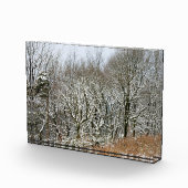 Winter Macclesfield Forest Card Canvas Afdrukken Fotoblokken (Rechts)
