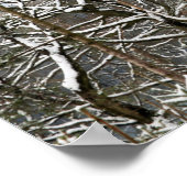 Winter Macclesfield Forest Card Canvas Afdrukken Poster (Hoek)