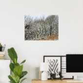 Winter Macclesfield Forest Card Canvas Afdrukken Poster (Thuiskantoor)