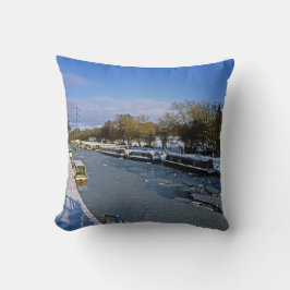 Winter Macclesfield Kanaal Cheshire Engeland Kussen