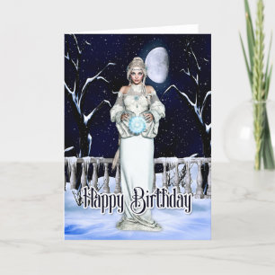 Winter Magic Birthday Kaart