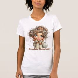 Winter Magic Cute Cozy Girl Cute Aesthetic Winter T-shirt