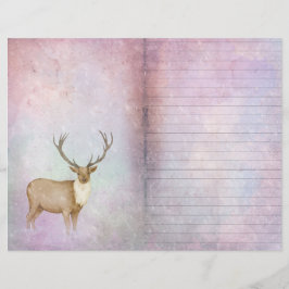 Winter Magic Deer Scrapbook Page Paper | grillig