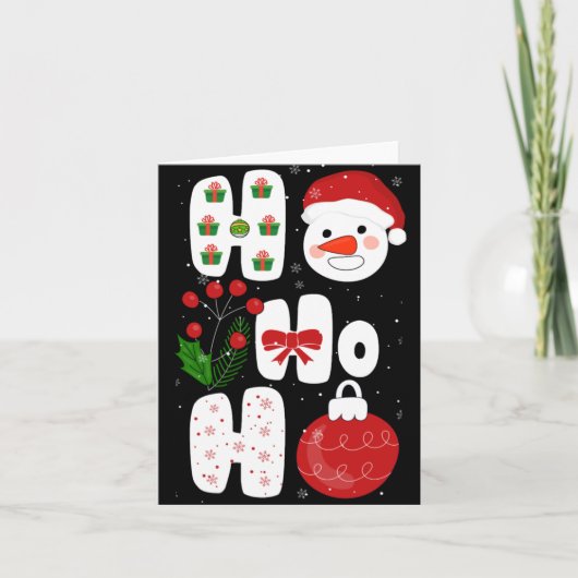 Winter Magic Design Retro Winter Christmas Vector  Kaart (Voorkant)