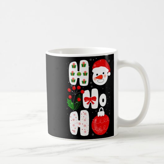 Winter Magic Design Retro Winter Christmas Vector Koffiemok (Rechts)