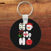 Winter Magic Design Retro Winter Christmas Vector Sleutelhanger (Voorkant)