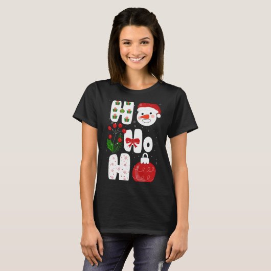 Winter Magic Design Retro Winter Christmas Vector T-shirt (Voorkant volledig)