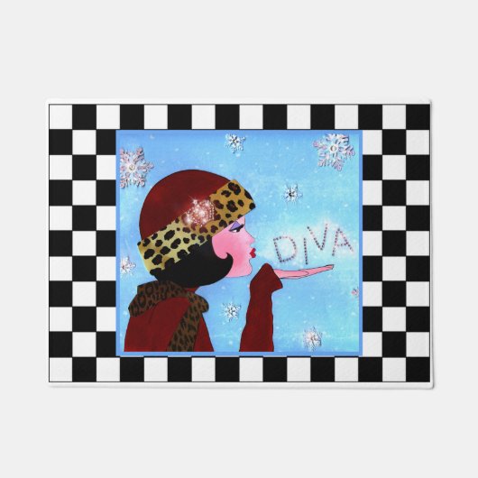 "Winter Magic" DIVA Doormat Deurmat (Voorkant)
