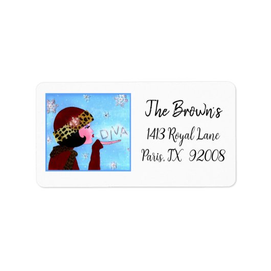 "Winter Magic Diva" Etiket (Voorkant)