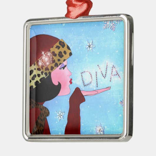 "Winter Magic" DIVA Metalen Ornament (Links)
