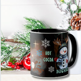 Winter Magic Enchanted sneeuwman Hot Cocoa mok