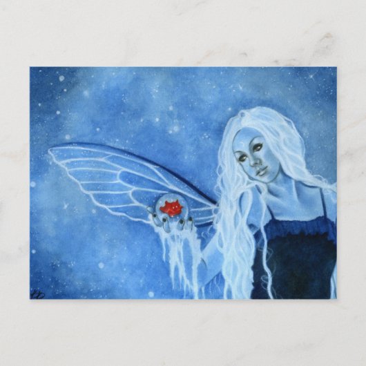 Winter Magic Fairy Briefkaart (Voorkant)