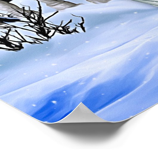 Winter Magic Fantasy Digital Artwork Poster (Hoek)