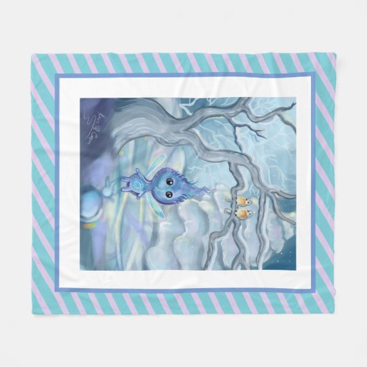 Winter Magic Fleece Deken (Voorkant (Horizontaal))