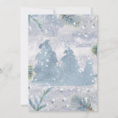 Winter Magic Foto Belofte Ceremonie Kaart (Achterkant)
