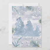 Winter Magic Foto Belofte Ceremonie Kaart (Achterkant)