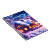 Winter Magic - Gezellige hut in Winter Wonderland Notitieboek (Rechterzijde)