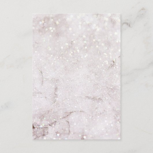 Winter Magic Kerstmis bruiloft details Informatiekaartje (Achterkant)