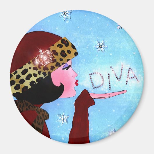 "Winter Magic" Magneet (Voorkant)