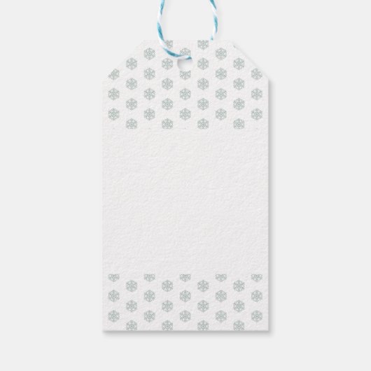 Winter Magic Merry Kerstmis Cadeaulabel (Achterkant)