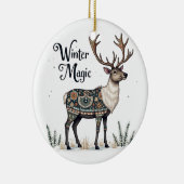 Winter Magic Reindeer Ornament (Rechts)