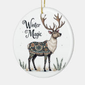Winter Magic Reindeer Ornament (Links)