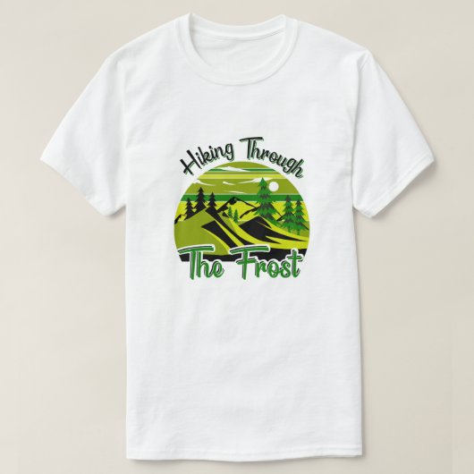 Winter Magic Retro Kerstontwerp T-shirt (Design voorkant)