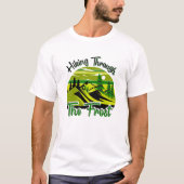 Winter Magic Retro Kerstontwerp T-shirt (Voorkant)