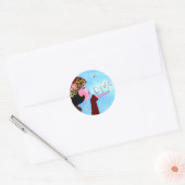 "Winter Magic" Ronde Sticker (Envelop)