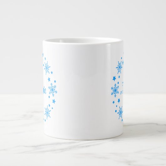 Winter Magic Snowflake Krans Koffie Mok (Voorkant)