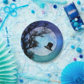 Winter Magic Top Hat Papieren Bordje (Feest)