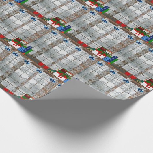 Winter Magic White Wrapping Paper Cadeaupapier (Hoek)