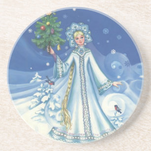 Winter Magic Zandsteen Onderzetter