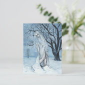 Winter Magisch Briefkaart (Staand voorkant)