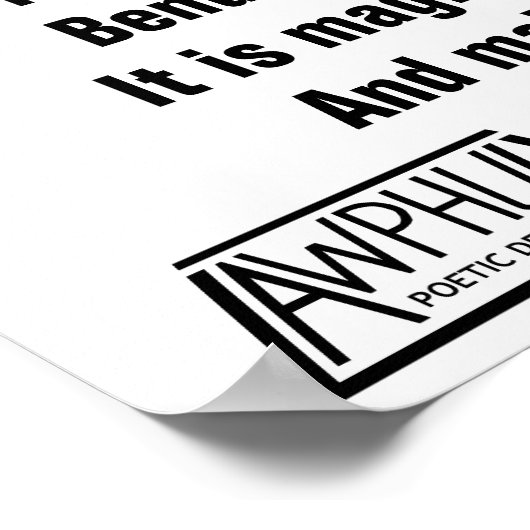 Winter Magisch Poster (Hoek)