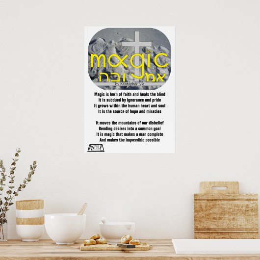 Winter Magisch Poster (Keuken)