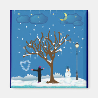 Winter magische magneet