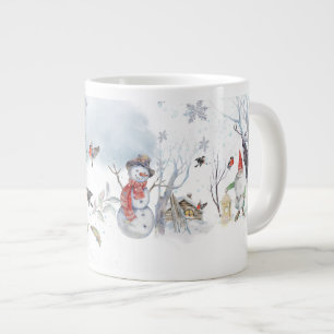 Winter Magische Scandinavische Kerstmis Grote Koffiekop