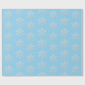 Winter Magische Snowflakes Cadeaupapier (Vlak)