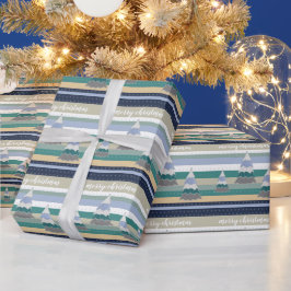 Winter Magische Sweater Tree Illustratie Cadeaupapier