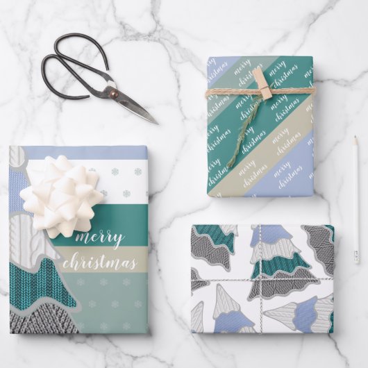 Winter Magische Sweater Tree Illustratie Inpakpapier Vel (Voorkant)