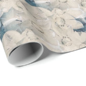 Winter Magnolia Wrapping Paper Cadeaupapier (Rol Hoek)