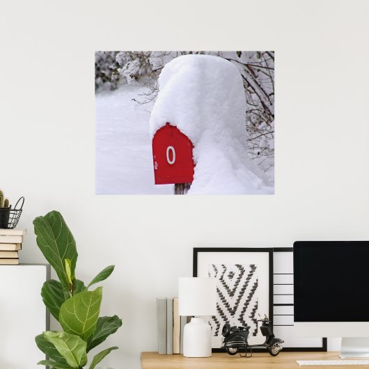 Winter Mail Poster (Thuiskantoor)