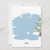 Winter Mailbox Holiday Moving Kaart (Achterkant)