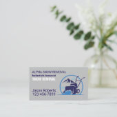 Winter Maintenance Services Snow Removal  Visitekaartje (Staand voorkant)