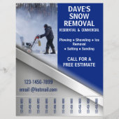 Winter Maintenance Snow Removal Price List Flyer (Voorkant)