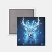 Winter Majesteit - Herten Magneet (Voorkant / Achterkant)