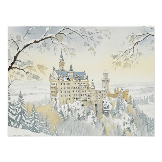 Winter Majesty: Het betoverde kasteel Perfect Poster (Voorkant)