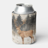 Winter Majesty Stag Winter Scene Blikjeskoeler (Blikje Voorkant)