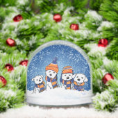 Winter Maltese Christmas Art Sneeuwbol (Kerstmis)